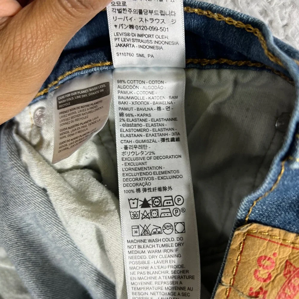 Levis 514 Straight Fit Mens Jeans Blue Medium Wash Denim 34x30 Stretch